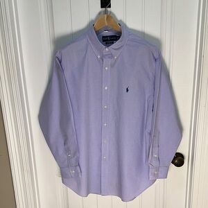 Polo by Ralph Lauren Men's Light Purple Button-Down Shirt